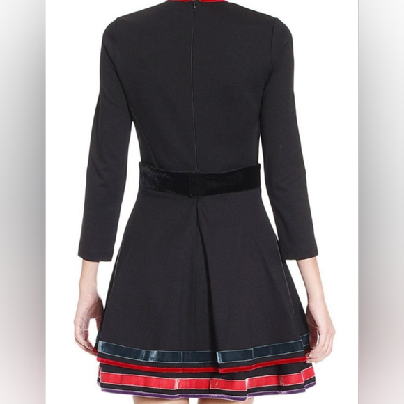 Just Cavalli Black Floral Embroidered Dress sz 40 - Picture 3 of 13